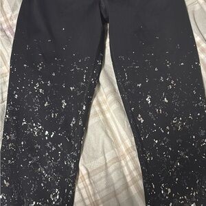 lululemon athletica Black and White Speckled Leggings